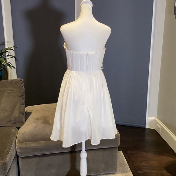 Women’s Elegant Ivory Short Prom Party Formal Dress Size S NWT **READ FLAW - Picture 6 of 11